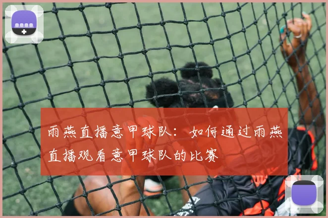 雨燕直播意甲球队：如何通过雨燕直播观看意甲球队的比赛